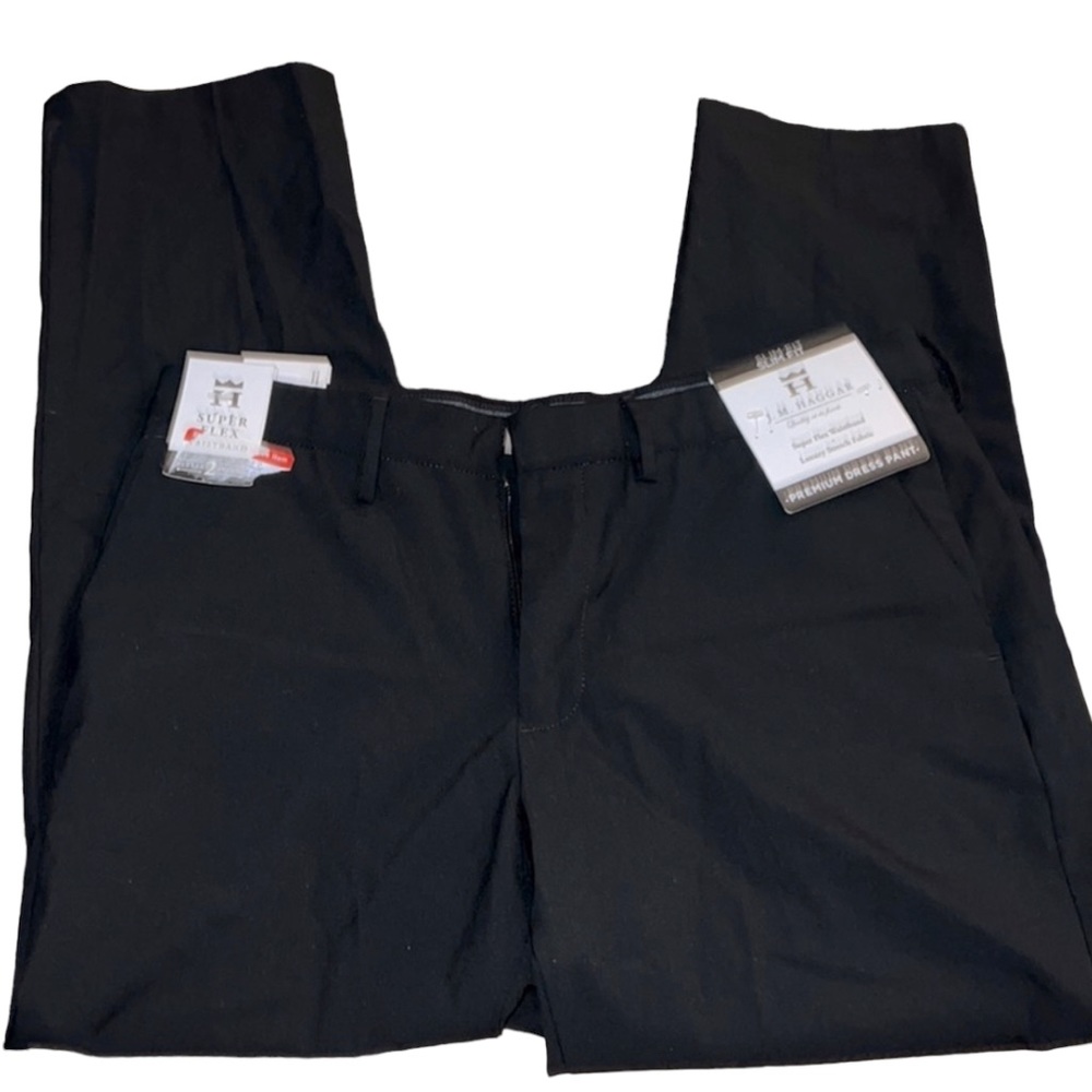 New J M Haggar Super Flex Slim Fit Men’s Black Dress Pants